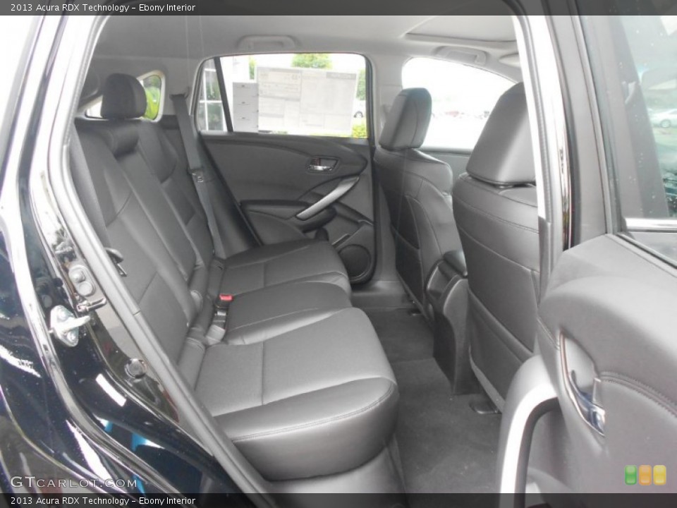 Ebony Interior Rear Seat for the 2013 Acura RDX Technology #66037767