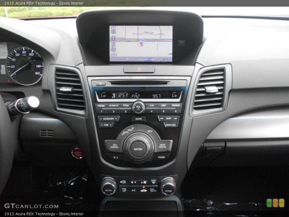 Ebony Interior Controls for the 2013 Acura RDX Technology #66037796