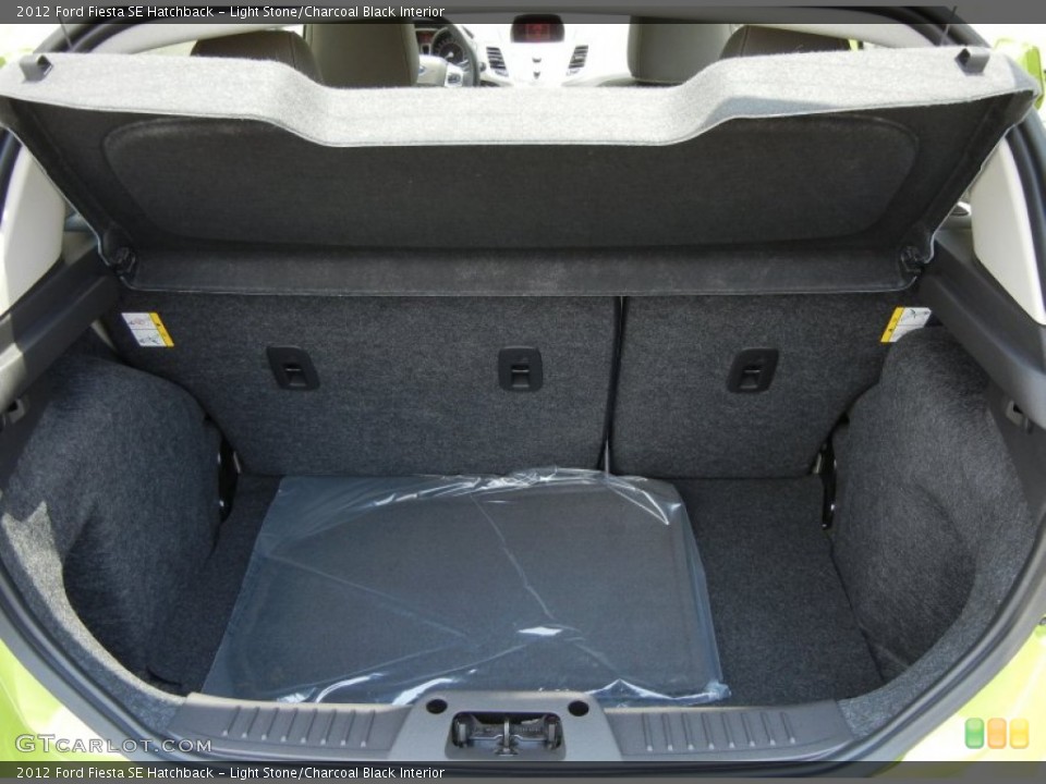 Light Stone/Charcoal Black Interior Trunk for the 2012 Ford Fiesta SE Hatchback #66038316
