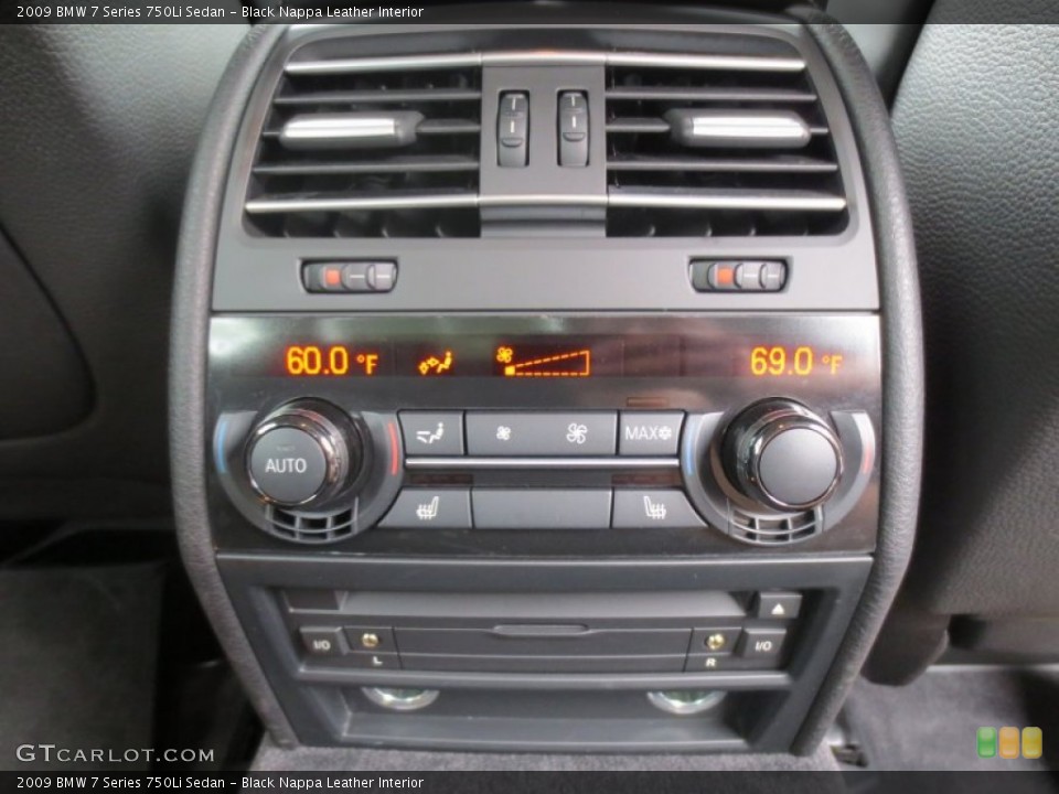 Black Nappa Leather Interior Controls for the 2009 BMW 7 Series 750Li Sedan #66038697