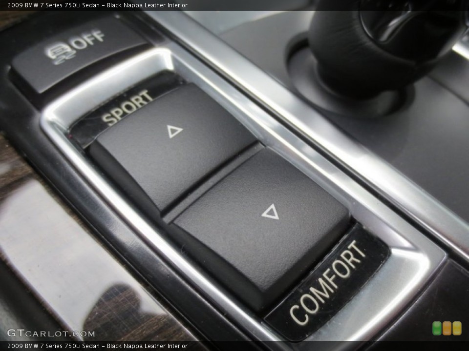 Black Nappa Leather Interior Controls for the 2009 BMW 7 Series 750Li Sedan #66038831