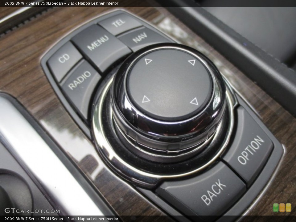 Black Nappa Leather Interior Controls for the 2009 BMW 7 Series 750Li Sedan #66038838