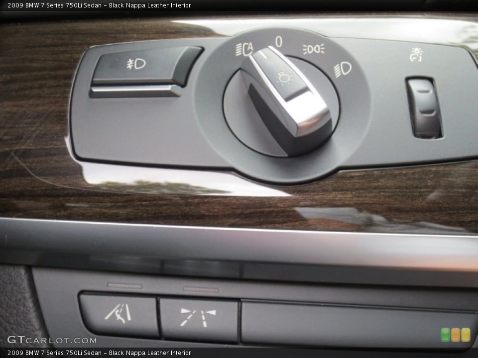 Black Nappa Leather Interior Controls for the 2009 BMW 7 Series 750Li Sedan #66038883