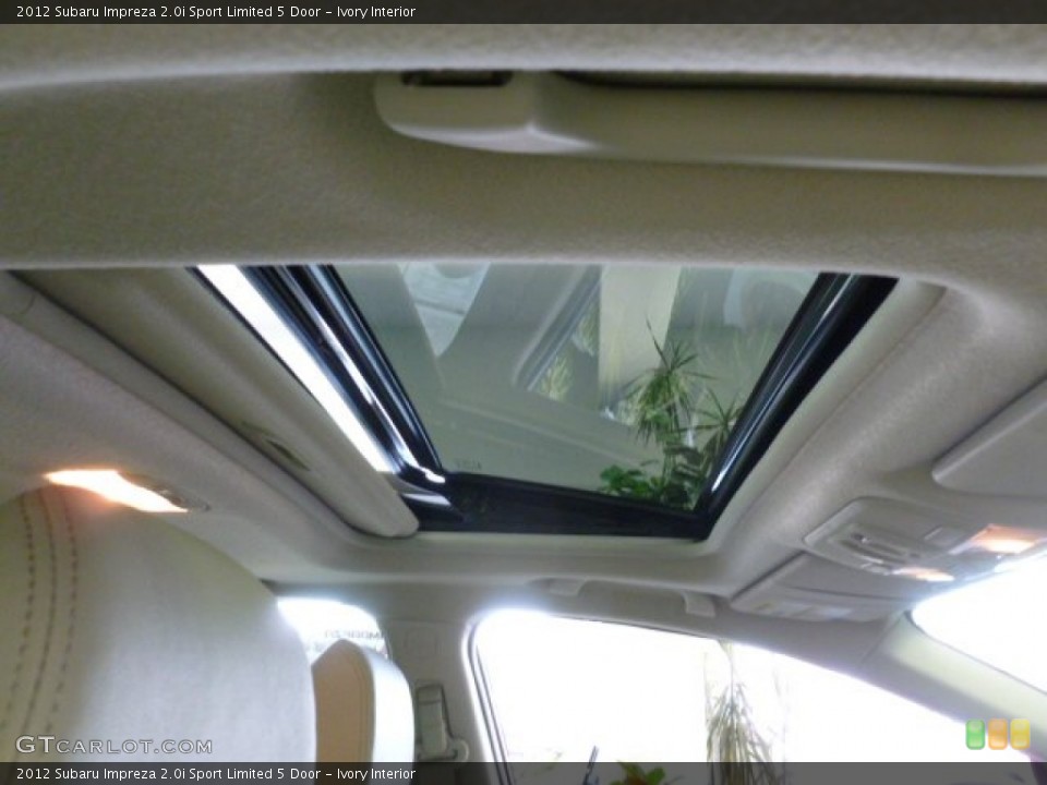 Ivory Interior Sunroof for the 2012 Subaru Impreza 2.0i Sport Limited 5 Door #66042204