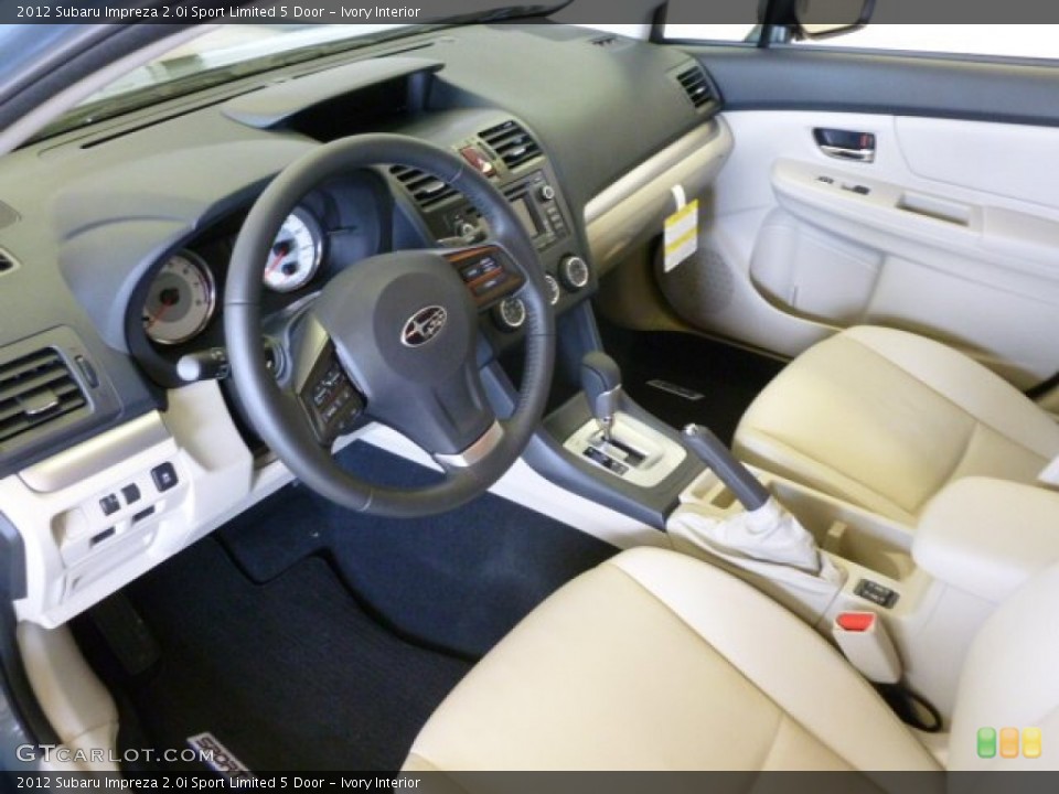 Ivory Interior Prime Interior for the 2012 Subaru Impreza 2.0i Sport Limited 5 Door #66042222