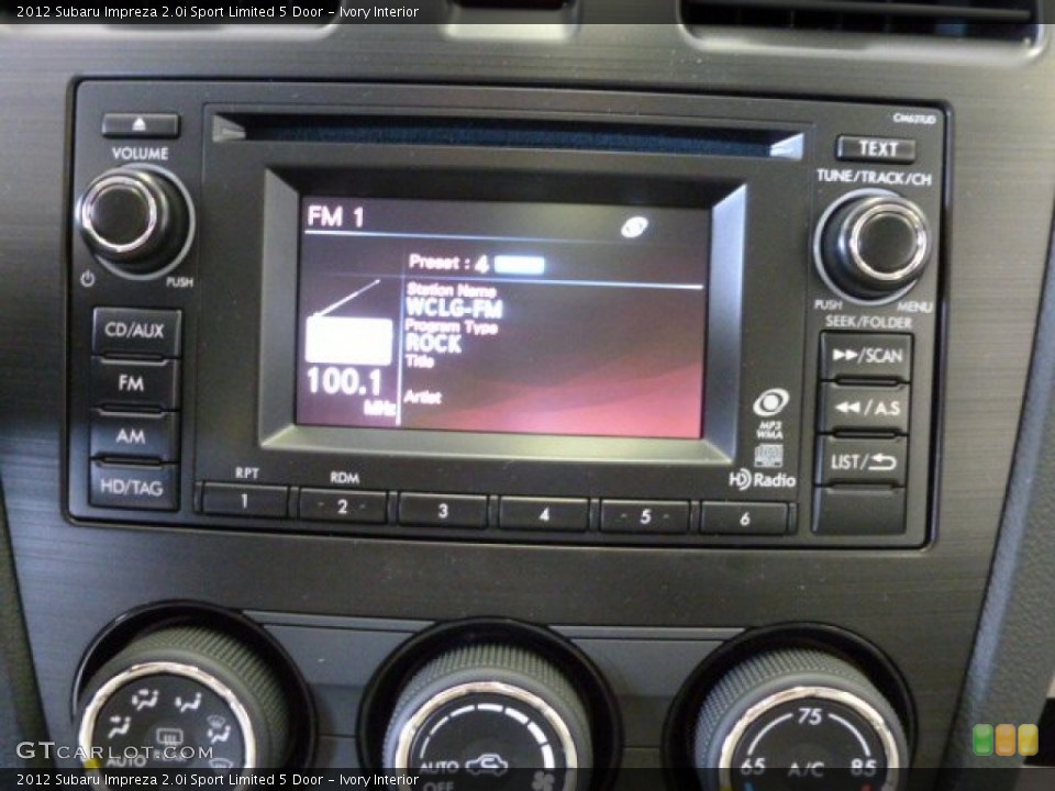 Ivory Interior Audio System for the 2012 Subaru Impreza 2.0i Sport Limited 5 Door #66042231