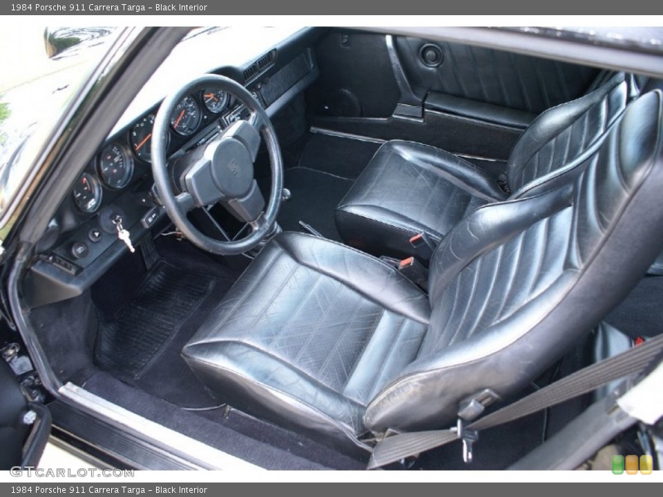 Black Interior Photo for the 1984 Porsche 911 Carrera Targa #66044866