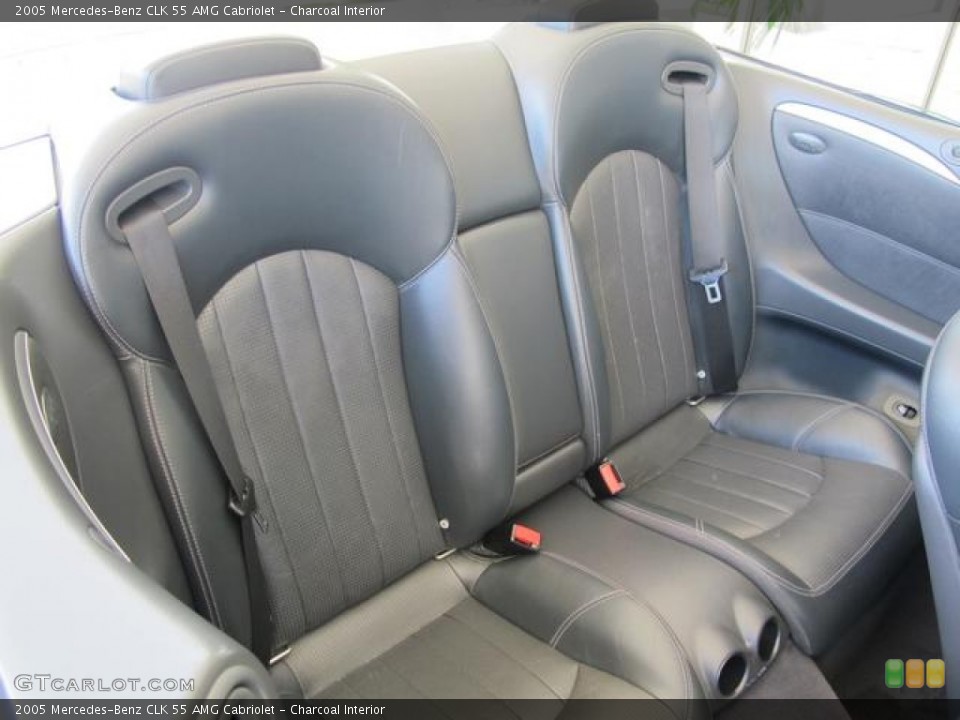 Charcoal Interior Rear Seat for the 2005 Mercedes-Benz CLK 55 AMG Cabriolet #66046535