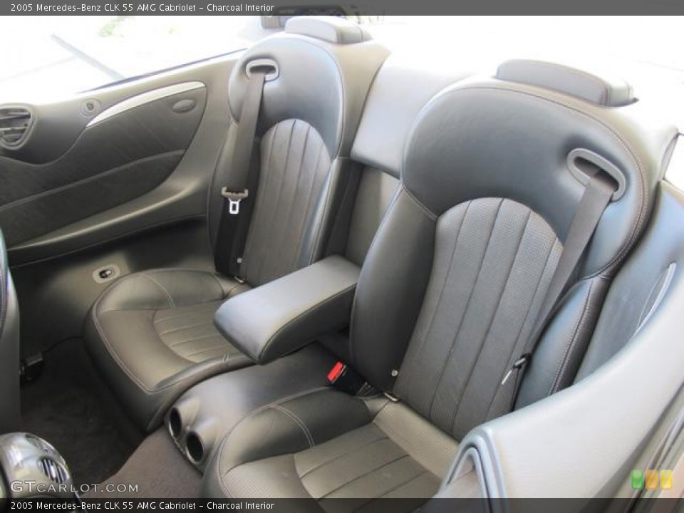 Charcoal Interior Rear Seat for the 2005 Mercedes-Benz CLK 55 AMG Cabriolet #66046541