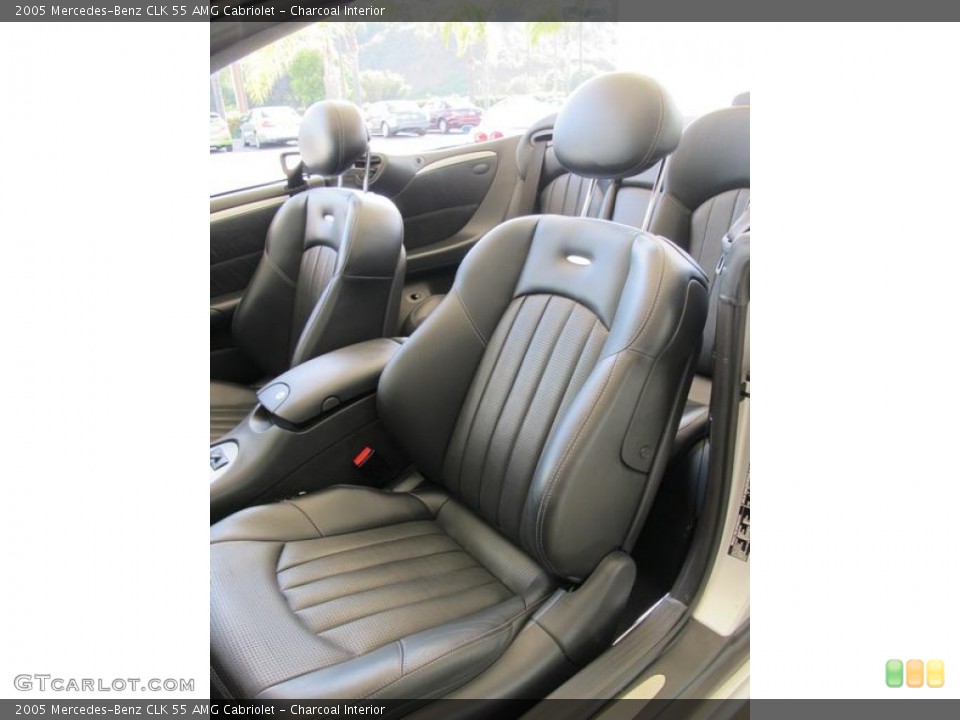 Charcoal Interior Front Seat for the 2005 Mercedes-Benz CLK 55 AMG Cabriolet #66046558