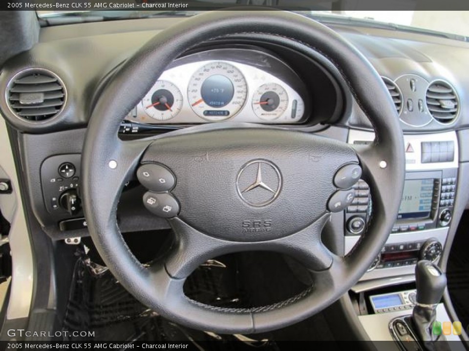 Charcoal Interior Steering Wheel for the 2005 Mercedes-Benz CLK 55 AMG Cabriolet #66046567
