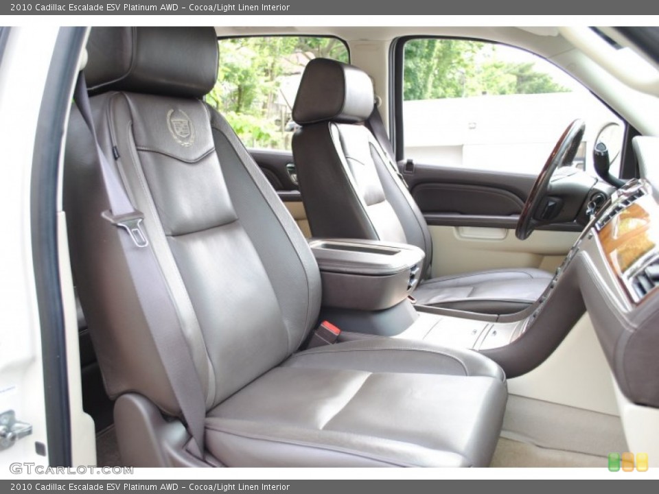 Cocoa/Light Linen Interior Photo for the 2010 Cadillac Escalade ESV Platinum AWD #66055853