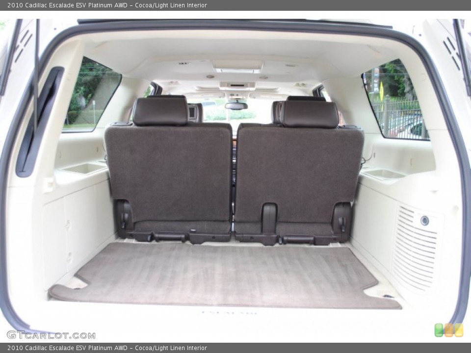 Cocoa/Light Linen Interior Trunk for the 2010 Cadillac Escalade ESV Platinum AWD #66055892