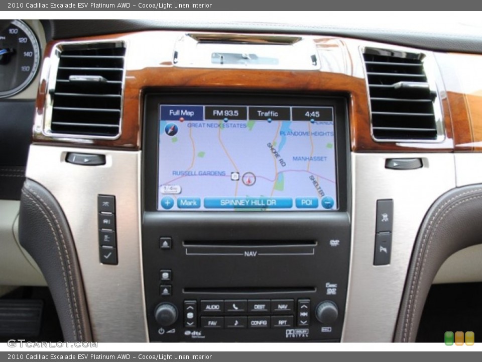 Cocoa/Light Linen Interior Navigation for the 2010 Cadillac Escalade ESV Platinum AWD #66055970