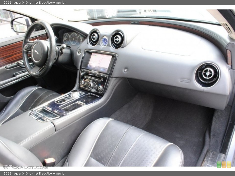 Jet Black/Ivory Interior Dashboard for the 2011 Jaguar XJ XJL #66056348