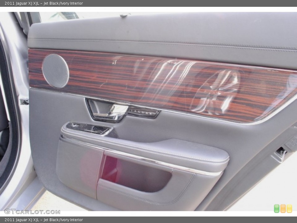 Jet Black/Ivory Interior Door Panel for the 2011 Jaguar XJ XJL #66056357