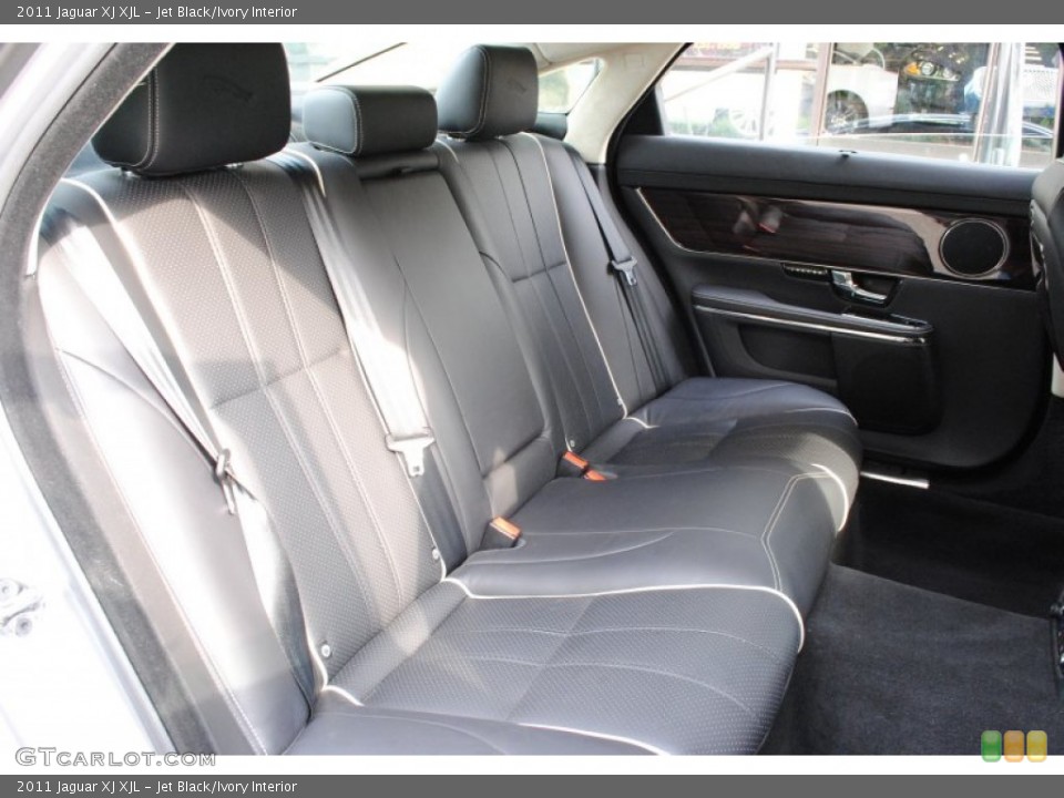 Jet Black/Ivory Interior Rear Seat for the 2011 Jaguar XJ XJL #66056366