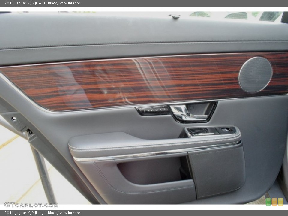 Jet Black/Ivory Interior Door Panel for the 2011 Jaguar XJ XJL #66056384