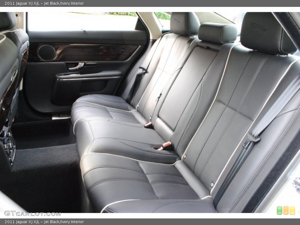 Jet Black/Ivory Interior Rear Seat for the 2011 Jaguar XJ XJL #66056387