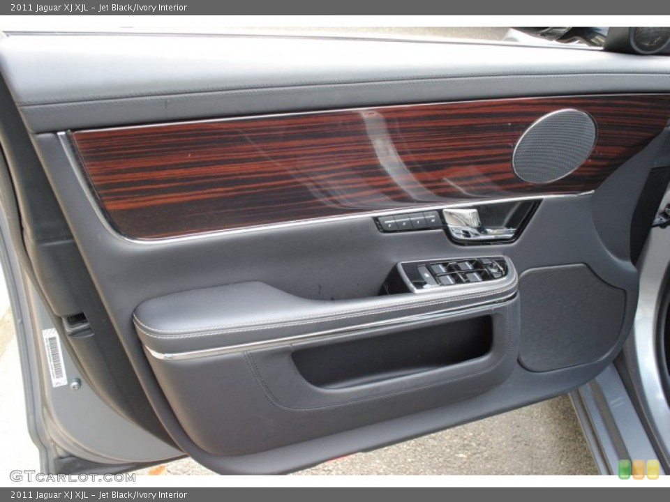 Jet Black/Ivory Interior Door Panel for the 2011 Jaguar XJ XJL #66056414