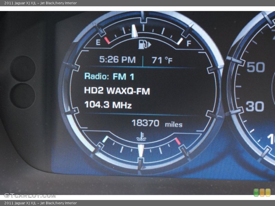 Jet Black/Ivory Interior Gauges for the 2011 Jaguar XJ XJL #66056458