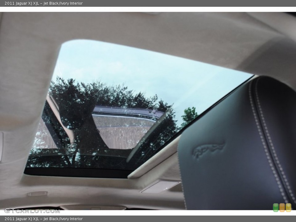 Jet Black/Ivory Interior Sunroof for the 2011 Jaguar XJ XJL #66056474