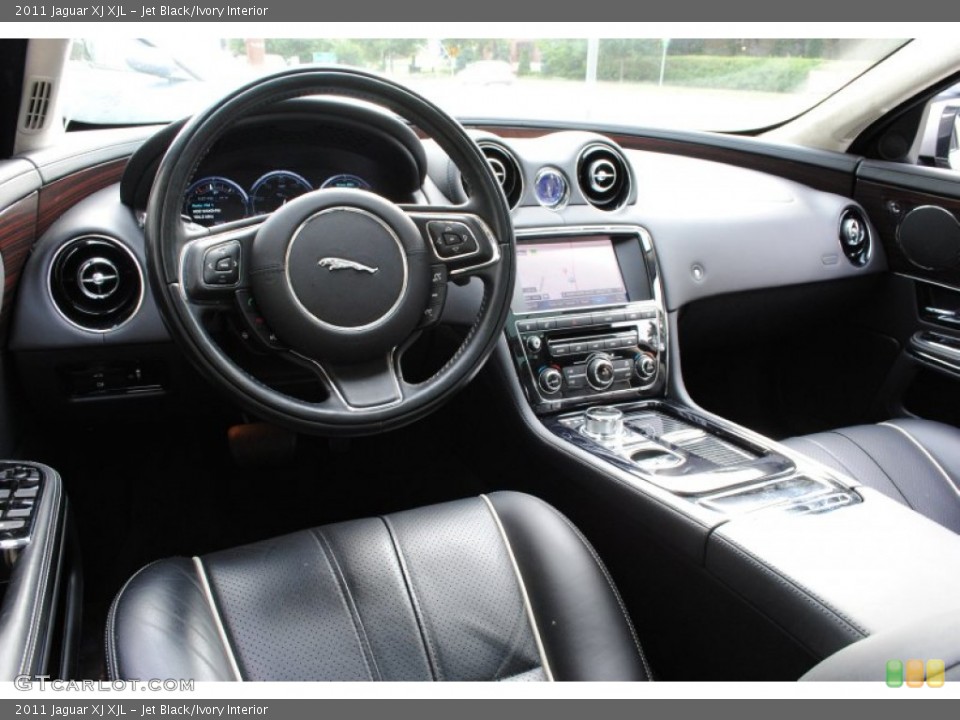 Jet Black/Ivory Interior Dashboard for the 2011 Jaguar XJ XJL #66056480