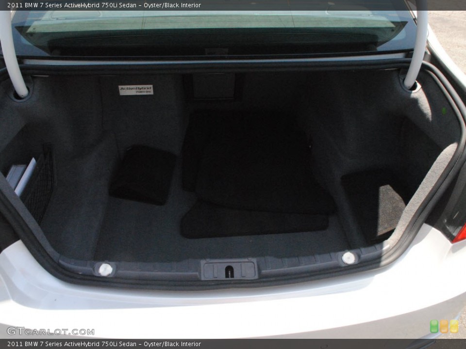 Oyster/Black Interior Trunk for the 2011 BMW 7 Series ActiveHybrid 750Li Sedan #66060329