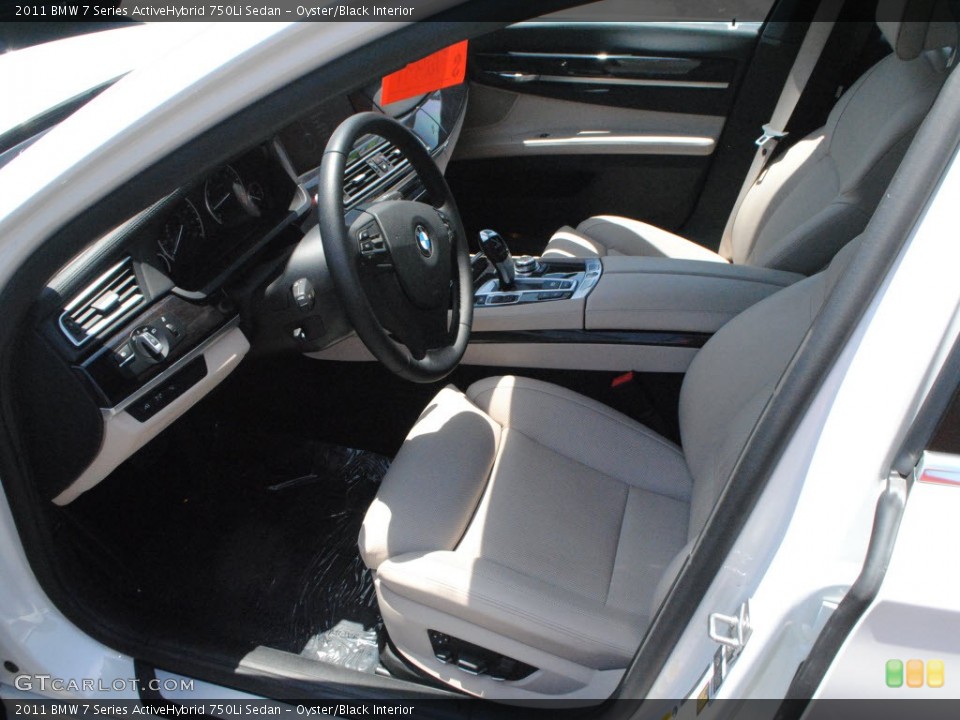 Oyster/Black Interior Photo for the 2011 BMW 7 Series ActiveHybrid 750Li Sedan #66060384