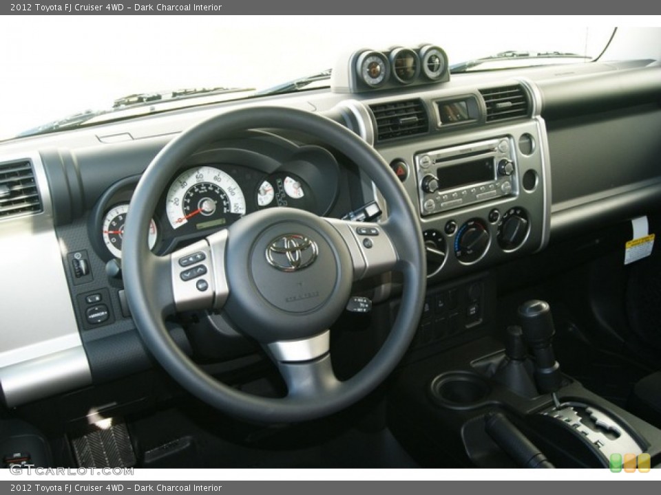Dark Charcoal Interior Dashboard for the 2012 Toyota FJ Cruiser 4WD #66066155