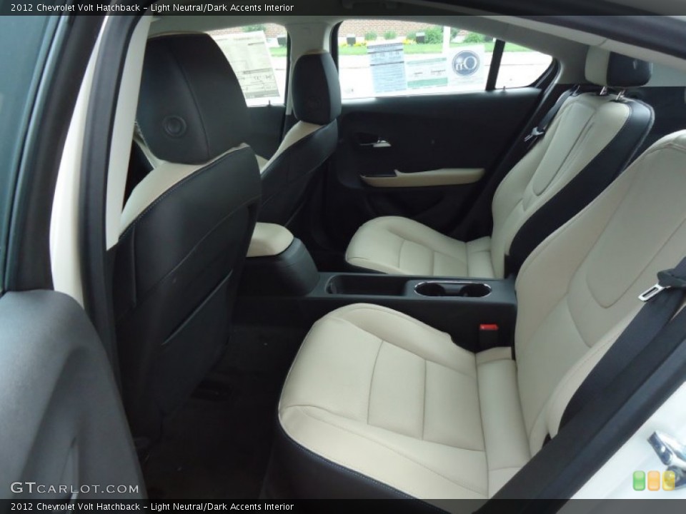 Light Neutral/Dark Accents Interior Rear Seat for the 2012 Chevrolet Volt Hatchback #66066347