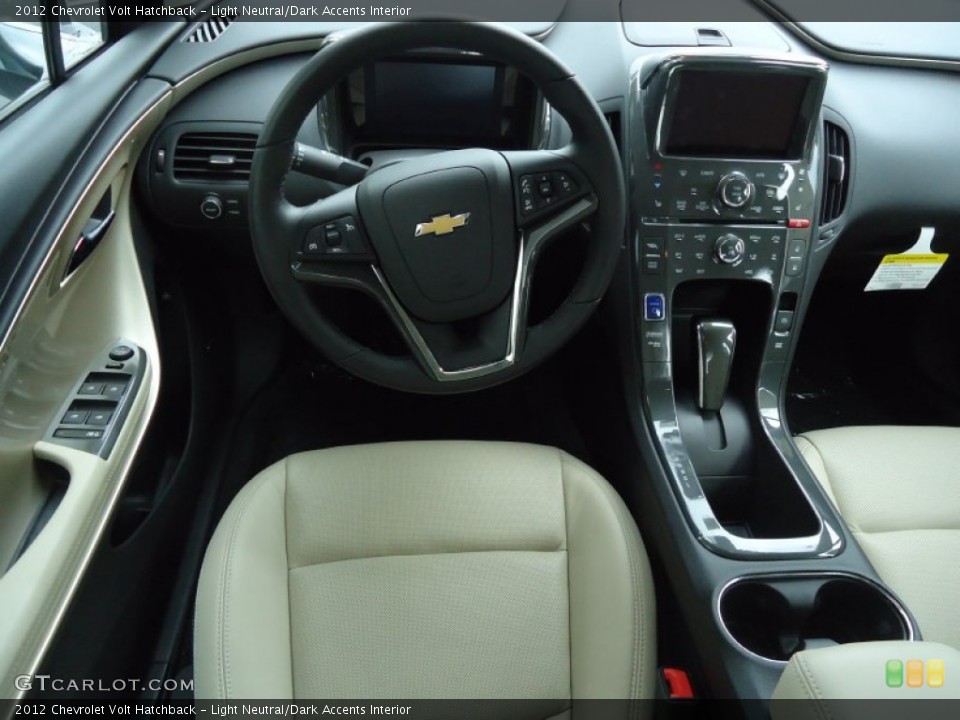 Light Neutral/Dark Accents Interior Dashboard for the 2012 Chevrolet Volt Hatchback #66066356
