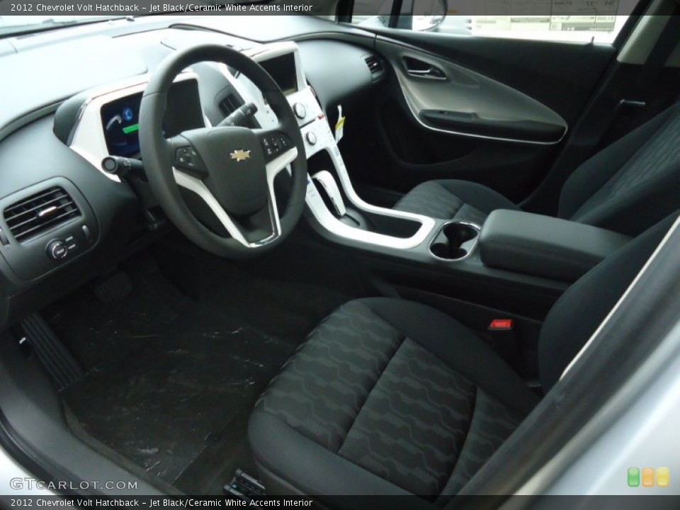 Jet Black/Ceramic White Accents Interior Photo for the 2012 Chevrolet Volt Hatchback #66066557