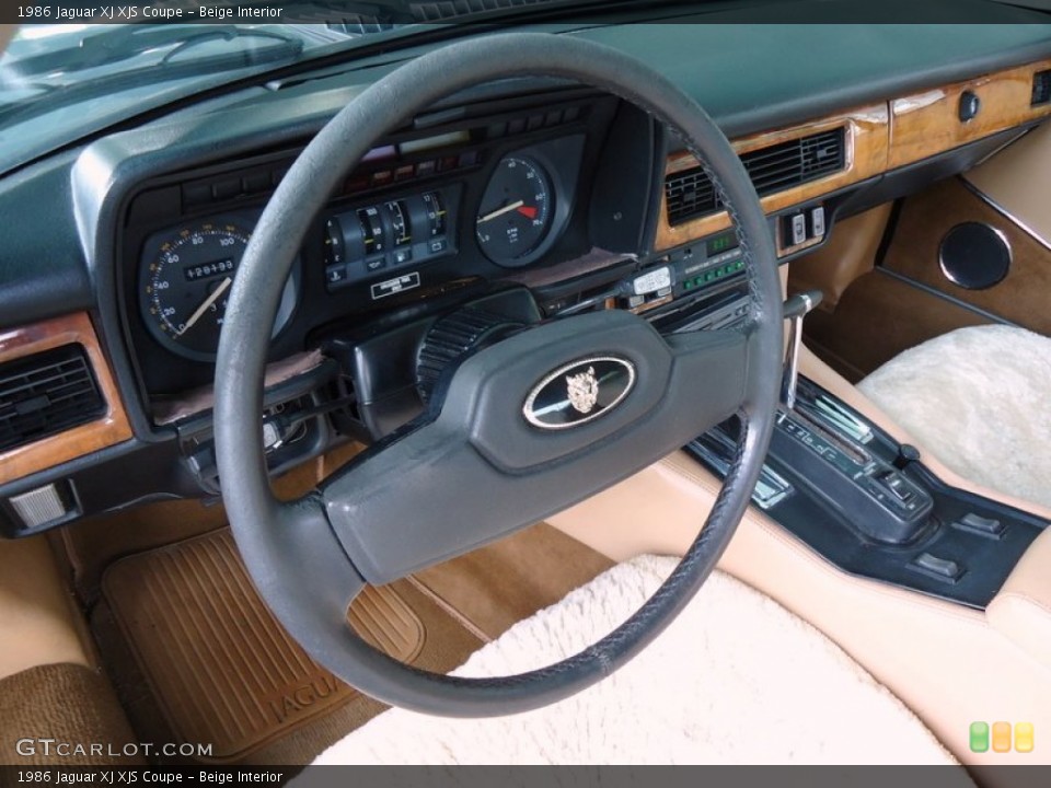 Beige Interior Steering Wheel for the 1986 Jaguar XJ XJS Coupe #66068840