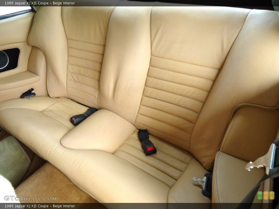 Beige Interior Rear Seat for the 1986 Jaguar XJ XJS Coupe #66068900