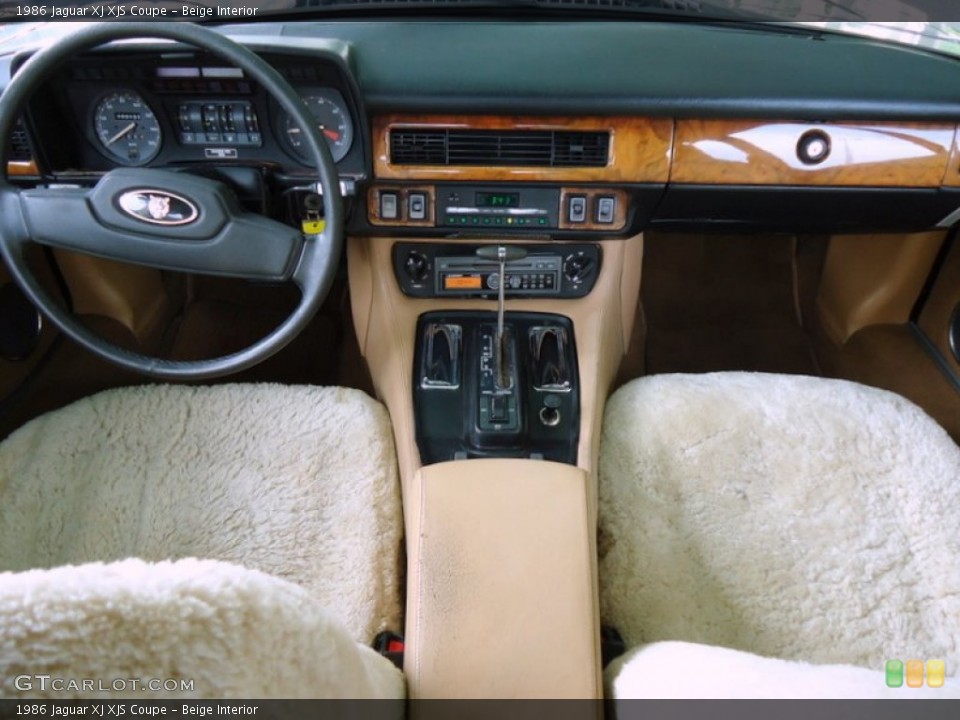 Beige Interior Dashboard for the 1986 Jaguar XJ XJS Coupe #66068942
