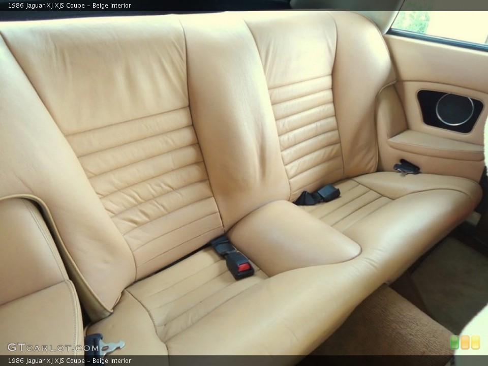 Beige Interior Rear Seat for the 1986 Jaguar XJ XJS Coupe #66069080
