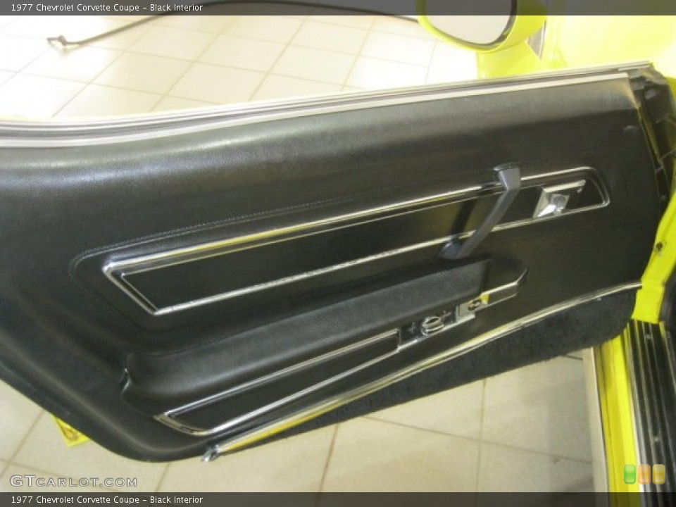Black Interior Door Panel for the 1977 Chevrolet Corvette Coupe #66071720