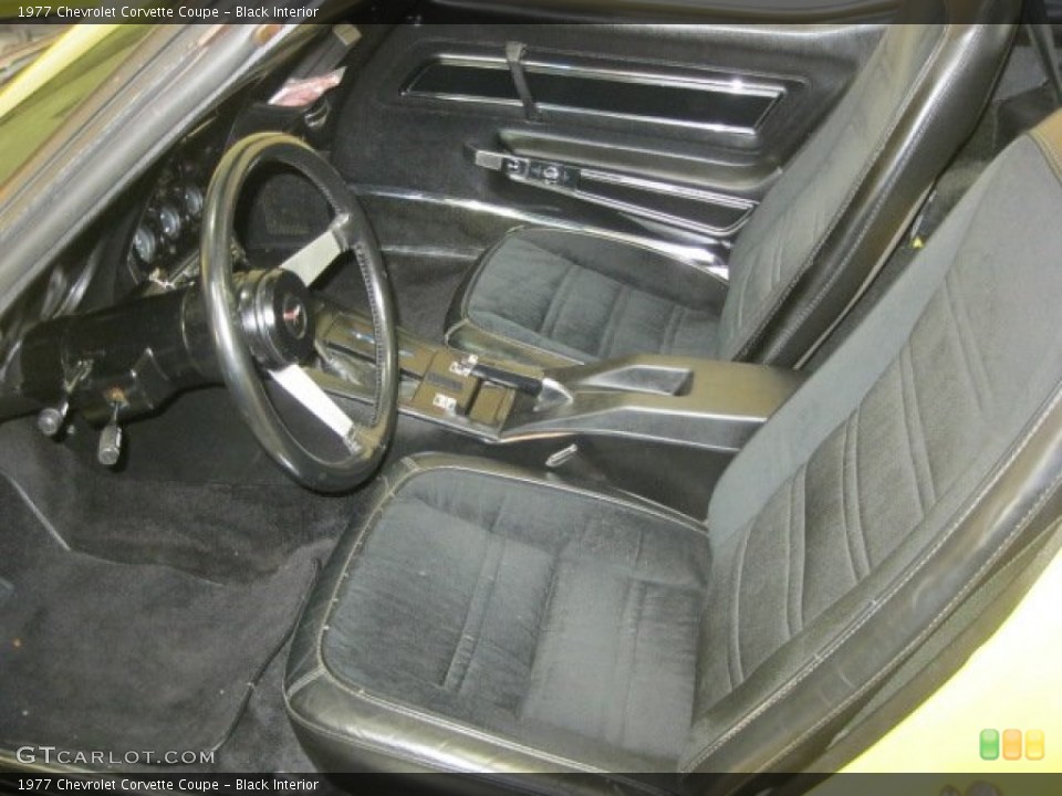 Black Interior Photo for the 1977 Chevrolet Corvette Coupe #66071729