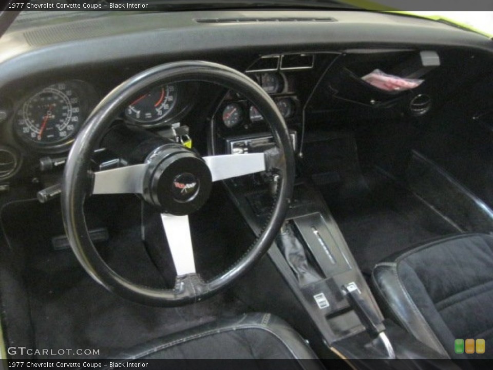 Black Interior Dashboard for the 1977 Chevrolet Corvette Coupe #66071740