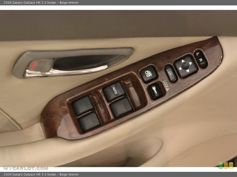 Beige Interior Controls for the 2004 Subaru Outback H6 3.0 Sedan #66072128