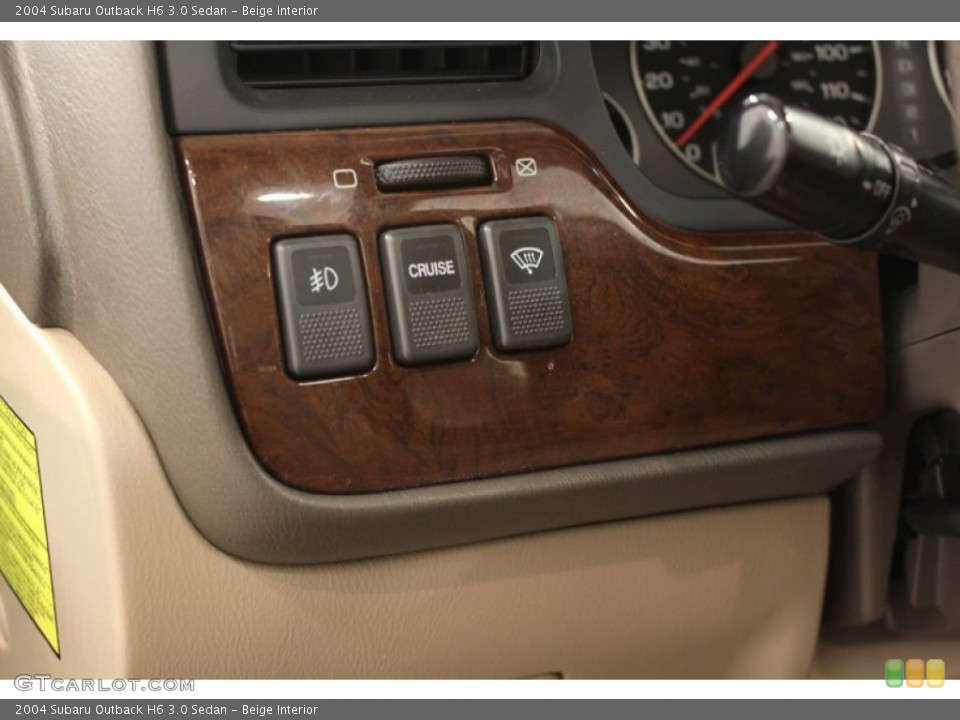 Beige Interior Controls for the 2004 Subaru Outback H6 3.0 Sedan #66072137