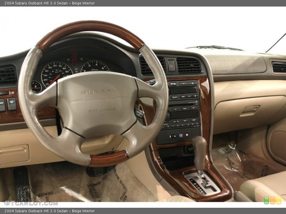 Beige Interior Dashboard for the 2004 Subaru Outback H6 3.0 Sedan #66072167