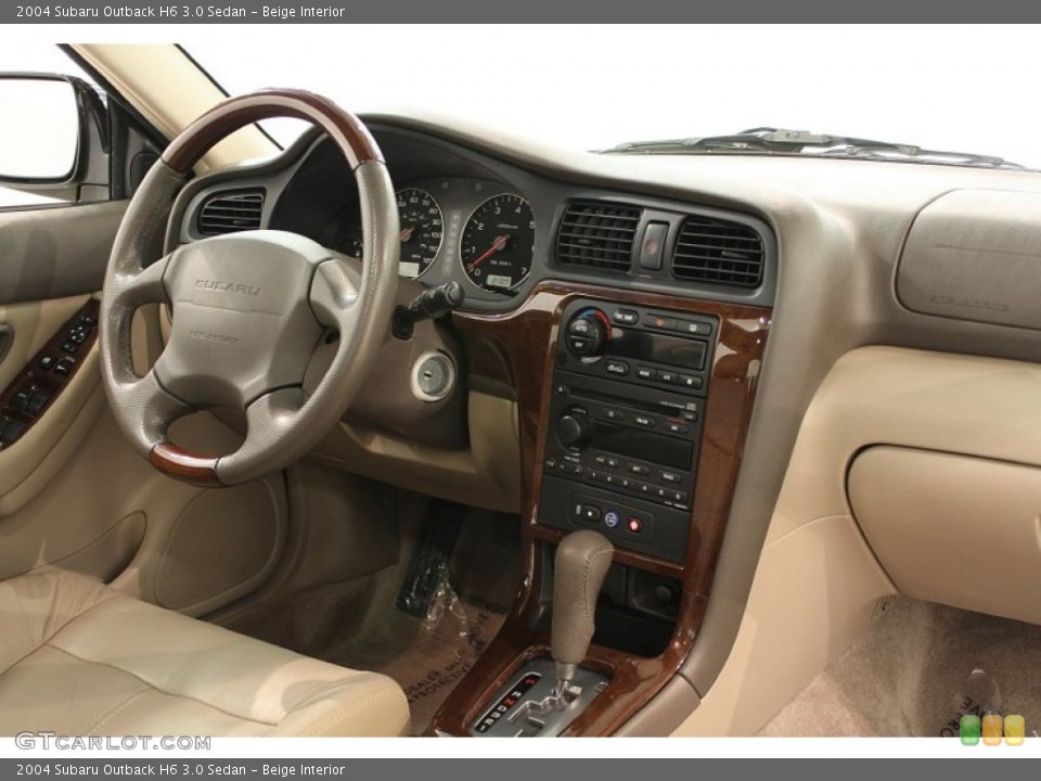 Beige Interior Dashboard for the 2004 Subaru Outback H6 3.0 Sedan #66072233