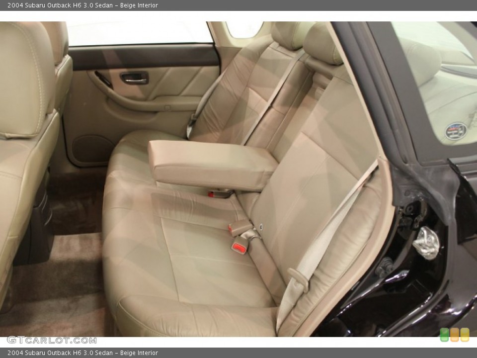 Beige Interior Rear Seat for the 2004 Subaru Outback H6 3.0 Sedan #66072281