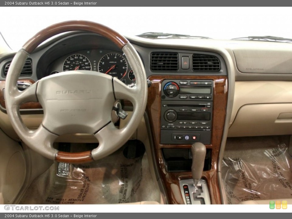 Beige Interior Dashboard for the 2004 Subaru Outback H6 3.0 Sedan #66072290