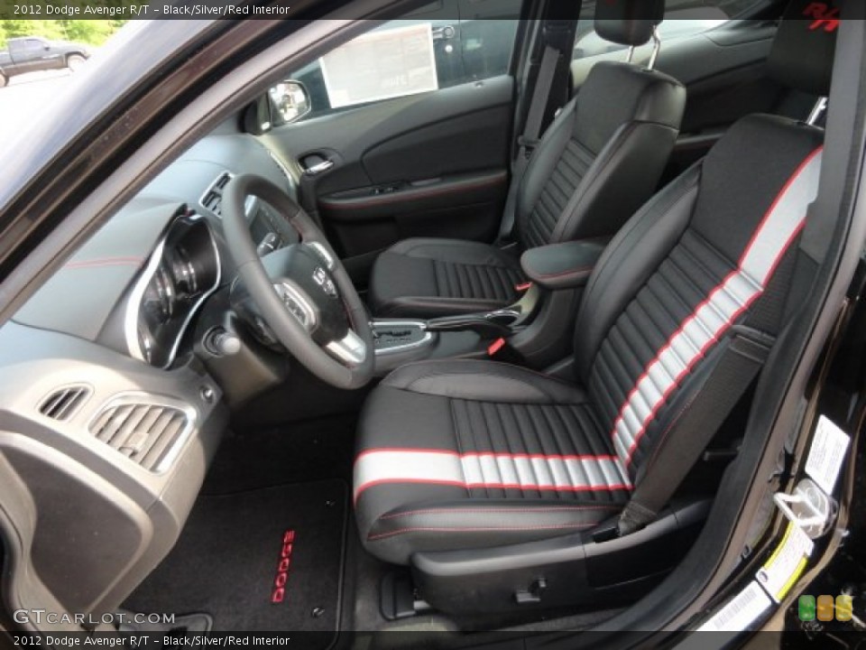 Black/Silver/Red Interior Photo for the 2012 Dodge Avenger R/T #66073004