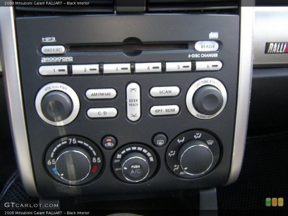 Black Interior Controls for the 2008 Mitsubishi Galant RALLIART #66076226