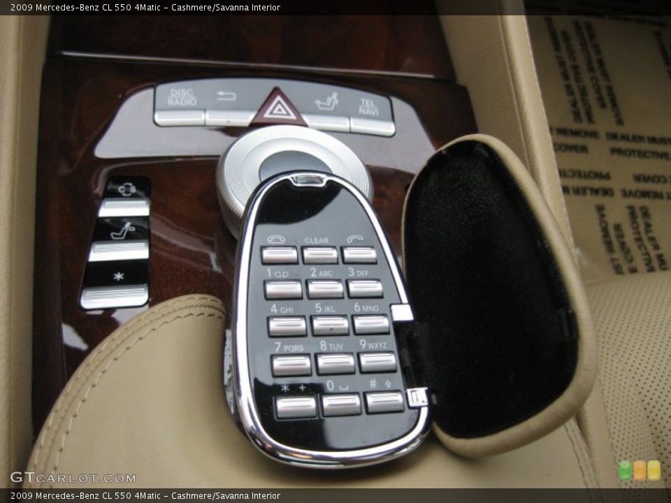 Cashmere/Savanna Interior Controls for the 2009 Mercedes-Benz CL 550 4Matic #66082311