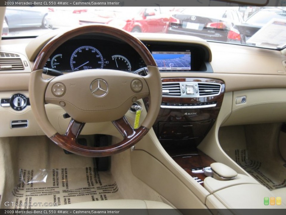 Cashmere/Savanna Interior Dashboard for the 2009 Mercedes-Benz CL 550 4Matic #66082368